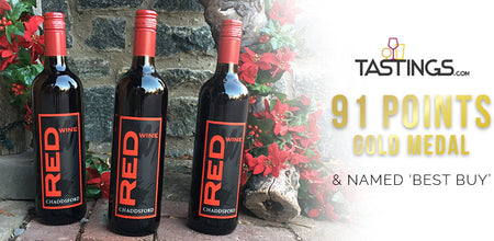 Chaddsford Red Awarded 91 Points & Gold Medal from Tastings.com
