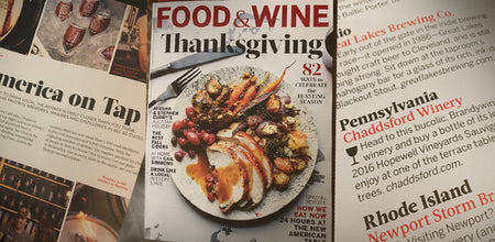 Chaddsford Winery Featured in Food & Wine Magazine