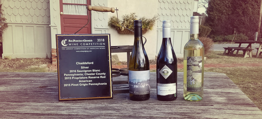 Chaddsford Earns Three Silver Medals at San Francisco Chronicle Wine Competition