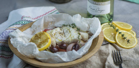 Pinot Grigio Cod Baked in Parchment Recipe