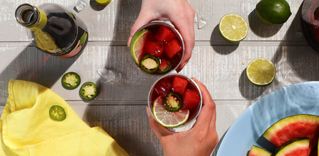 Get the Recipe: Watermelon Jalapeno Sangria Spritz